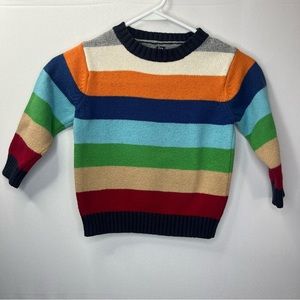 baby GAP Toddler 3 years bright & Colorful sweater, stripes fun school photos